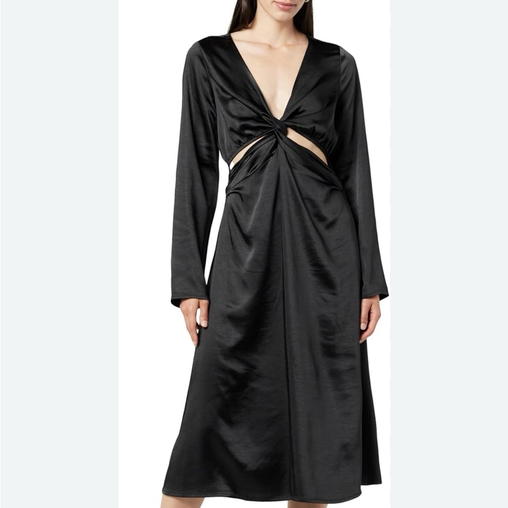 Elegant Black Midi Dress